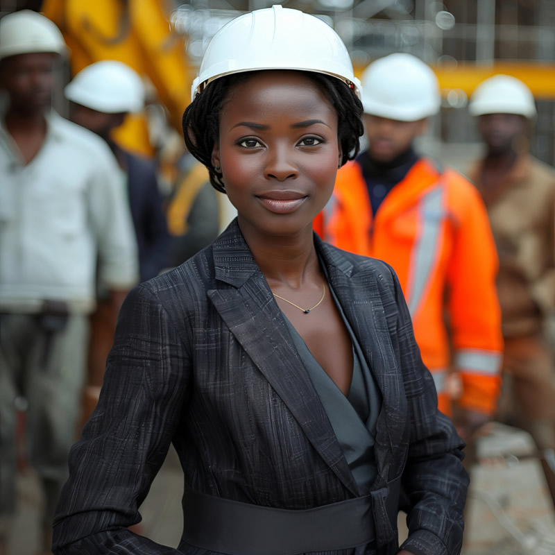 Registered builders in Lagos working on a residential project